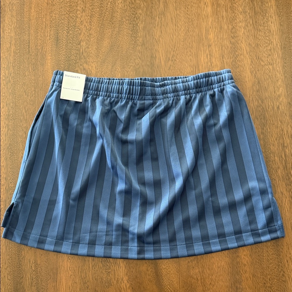 Nike Women's Navy Striped Mini Skirt - Picture 3 of 3